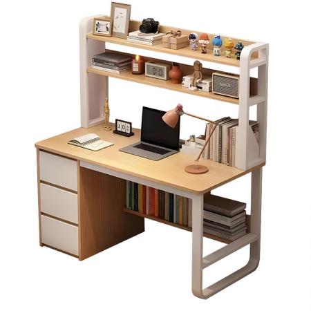 Бюро Soco  с рафт - MDF естествено бяло 120x50x147см