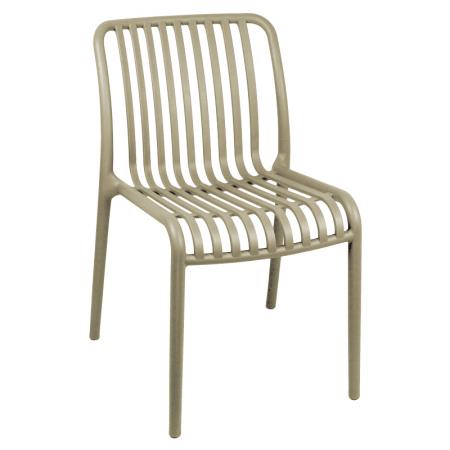 Стол Zoi  pp в цвят капучино 42x58x79см
