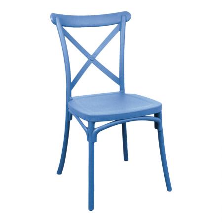 Подреждащ се стол Crossie  pp в син цвят 38x46.5x82см