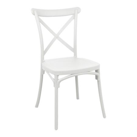 Подреждащ се стол Crossie  pp в бяло 38x46.5x82см