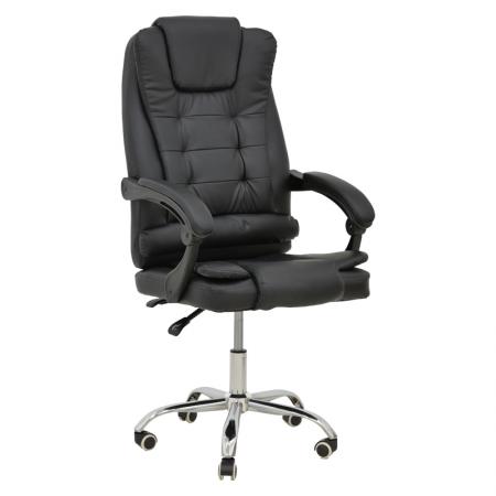 Мениджърски офис стол Toronsi  черен pu 60x68x128см