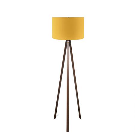 Подова лампа 1059  Ε27 орех-жълтоD38x140см