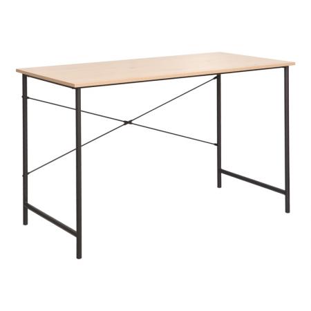 Работно бюро Senzia  в естествен цвят с черен метал 120x60x75см