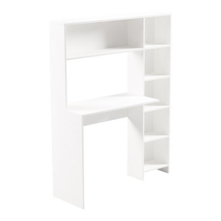 Бюро Janson  с етажерка за книги в бяло 113.2x40x141.8 см