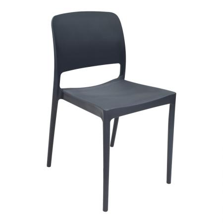 Стол Fenxy  pp в черен цвят 38x42x77см