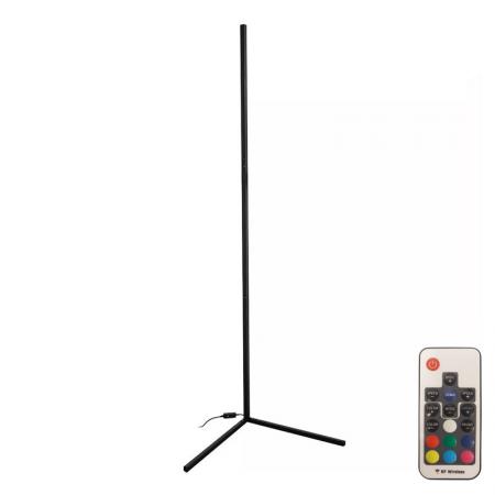 Подова лампа Nanek  led метал в черен цвят 30x30x120см