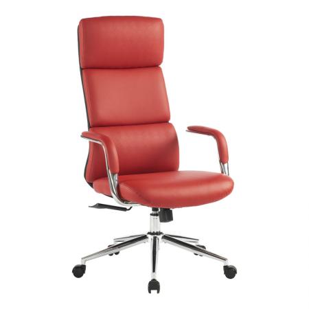Мениджърски офис стол Bendona  червен pu 71x78x119-127см