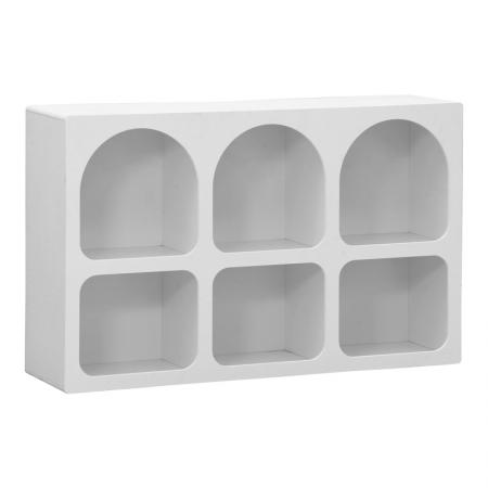Бюфет Emersi  с рафтове от MDF в бял цвят 120x35x76см